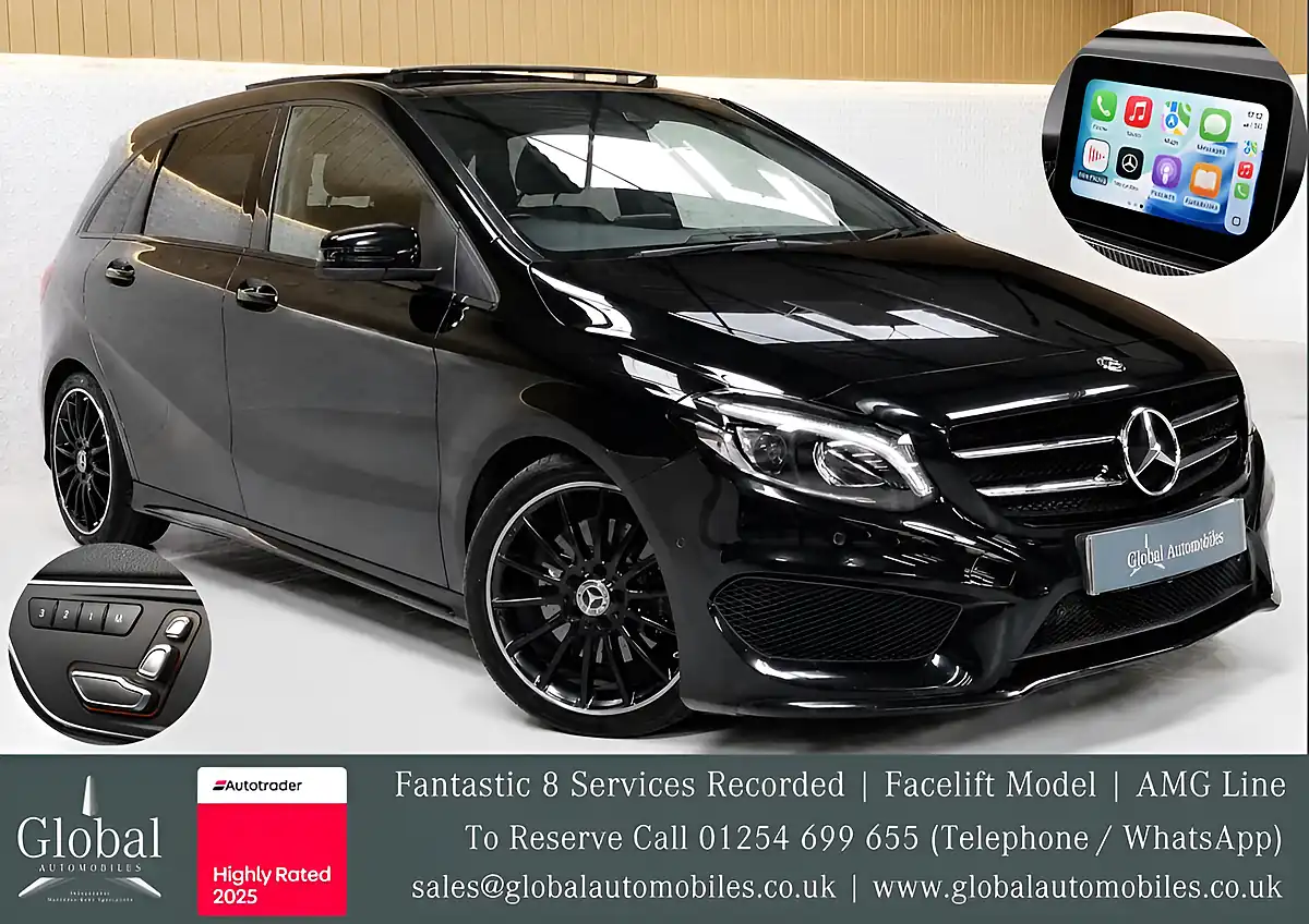 Used 2017 Mercedes-Benz B-Class AMG Line Premium Plus Obsidian Black - Interior and Exterior details 3