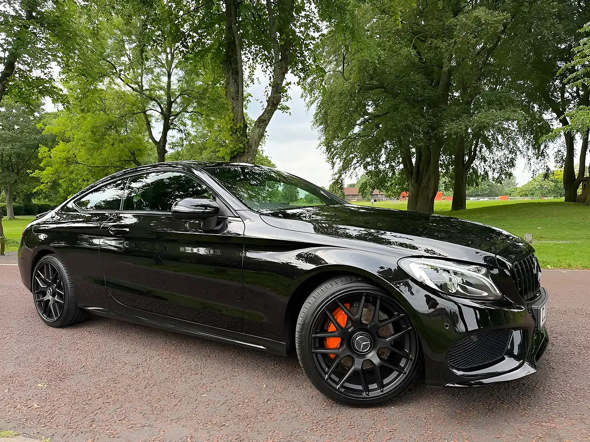 Used 2017 Mercedes-Benz C-Class AMG Line Black - Front View