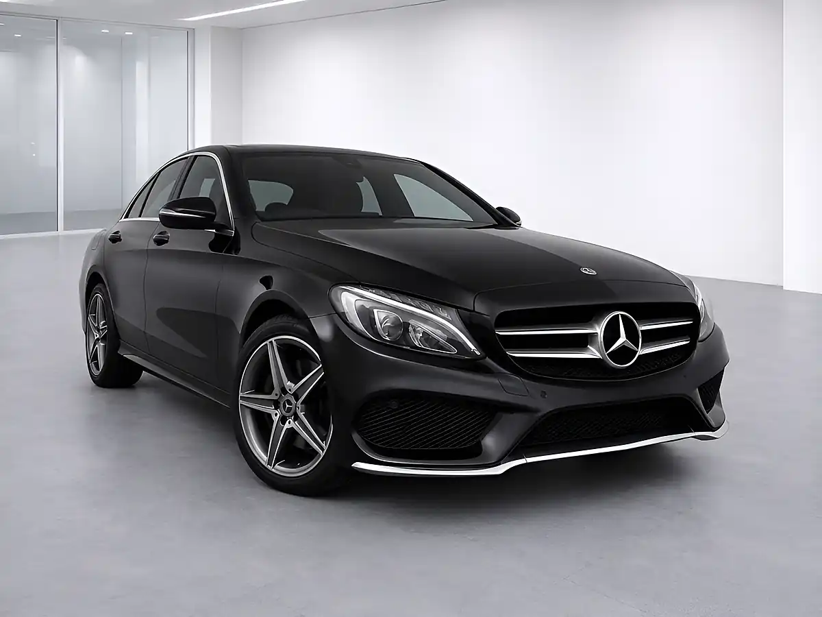 Used 2017 Mercedes-Benz C Class AMG Line Black - Front View