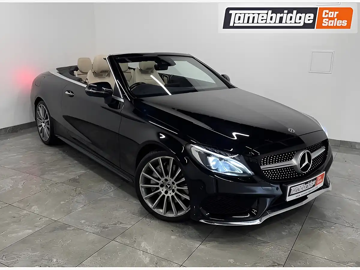 Used 2017 Mercedes-Benz C Class AMG Line Black - Front View