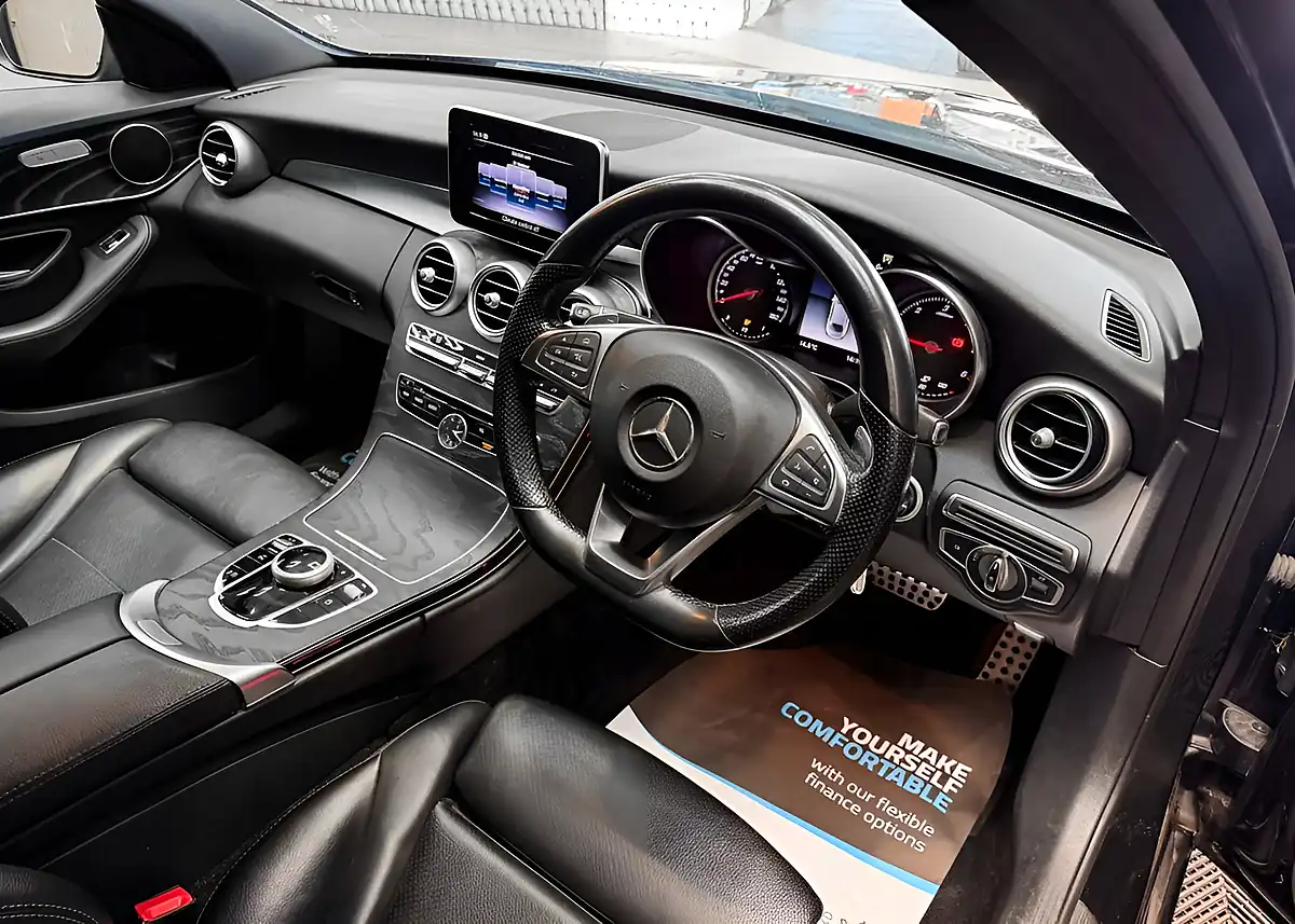 Used 2017 Mercedes-Benz C Class AMG Line Black - Interior and Exterior details 12