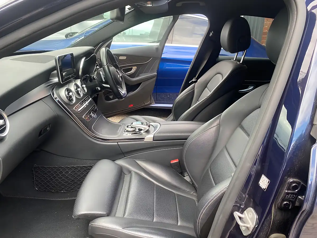 Used 2017 Mercedes-Benz C Class AMG Line Blue - Interior and Exterior details 14