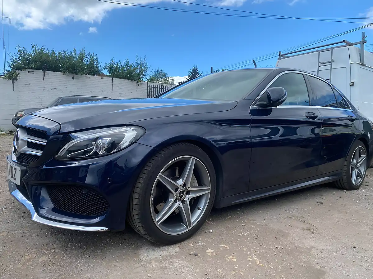 Used 2017 Mercedes-Benz C Class AMG Line Blue - Interior and Exterior details 2