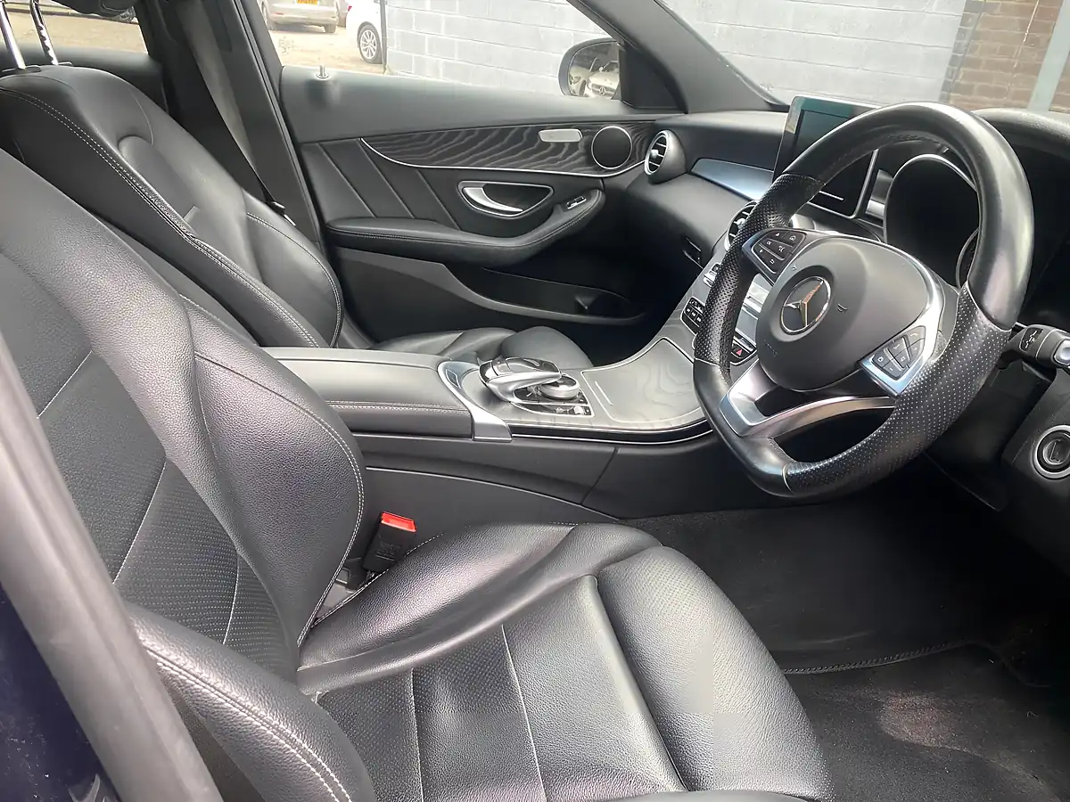 Used 2017 Mercedes-Benz C Class AMG Line Blue - Interior and Exterior details 4
