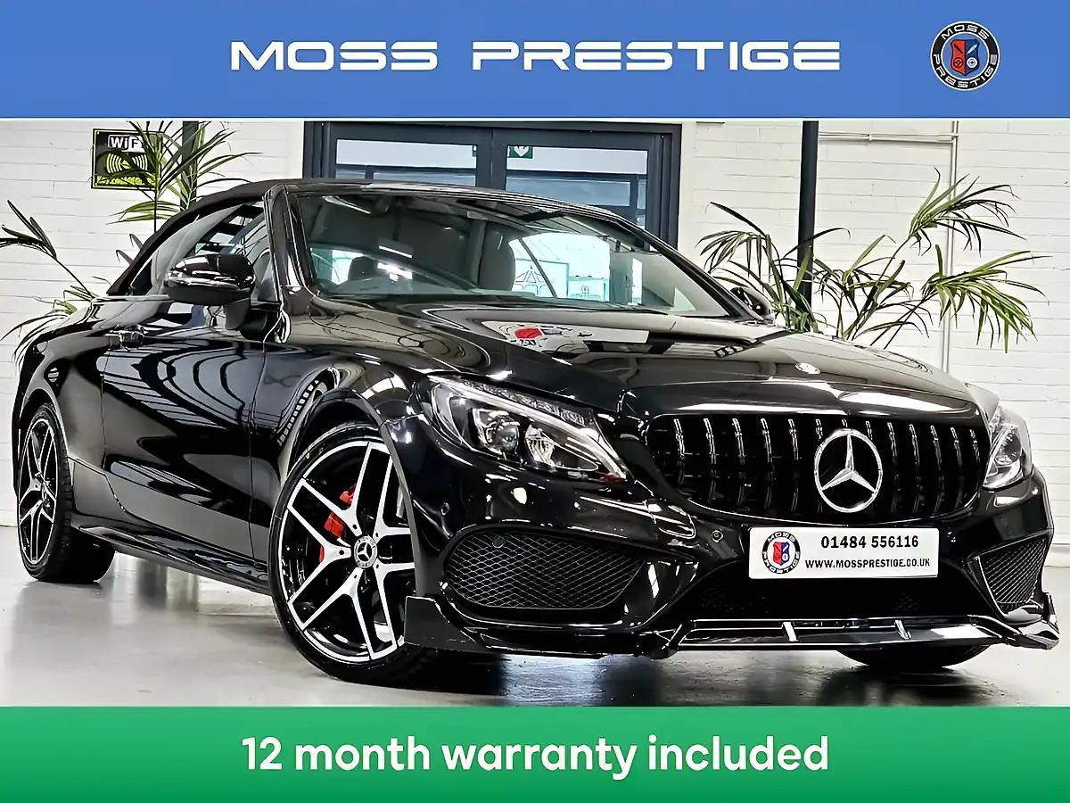 Used 2017 Mercedes-Benz C Class AMG Line Cabriolet Black - Front View