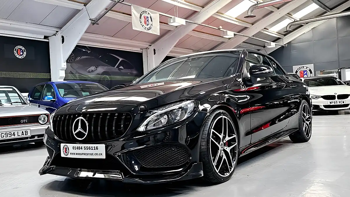Used 2017 Mercedes-Benz C Class AMG Line Cabriolet Black - Interior and Exterior details 10
