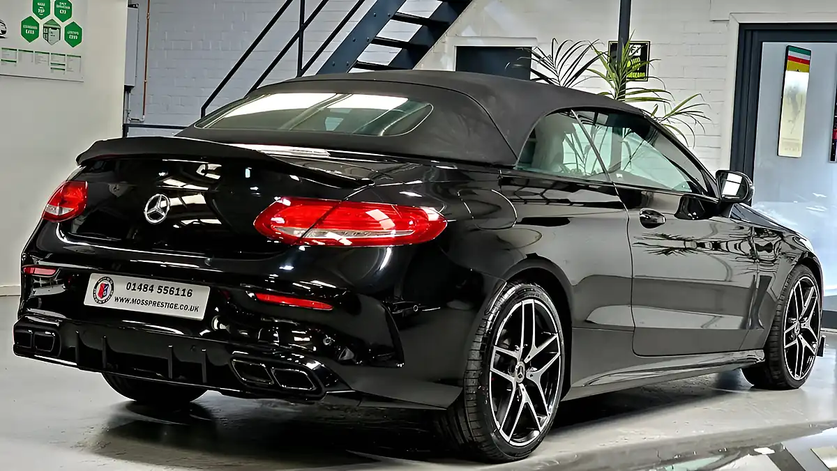 Used 2017 Mercedes-Benz C Class AMG Line Cabriolet Black - Interior and Exterior details 11