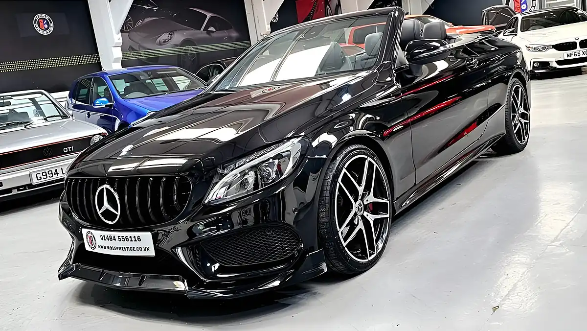 Used 2017 Mercedes-Benz C Class AMG Line Cabriolet Black - Interior and Exterior details 12