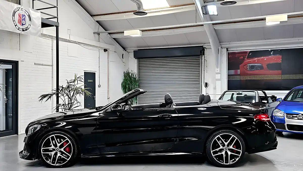 Used 2017 Mercedes-Benz C Class AMG Line Cabriolet Black - Interior and Exterior details 6