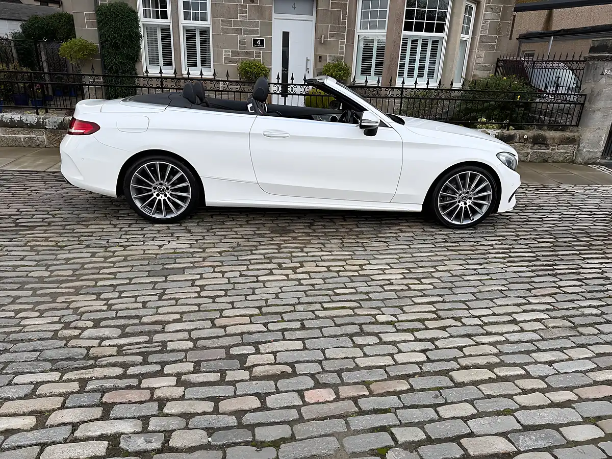 Used 2017 Mercedes-Benz C Class AMG Line Cabriolet Polar White - Interior and Exterior details 10