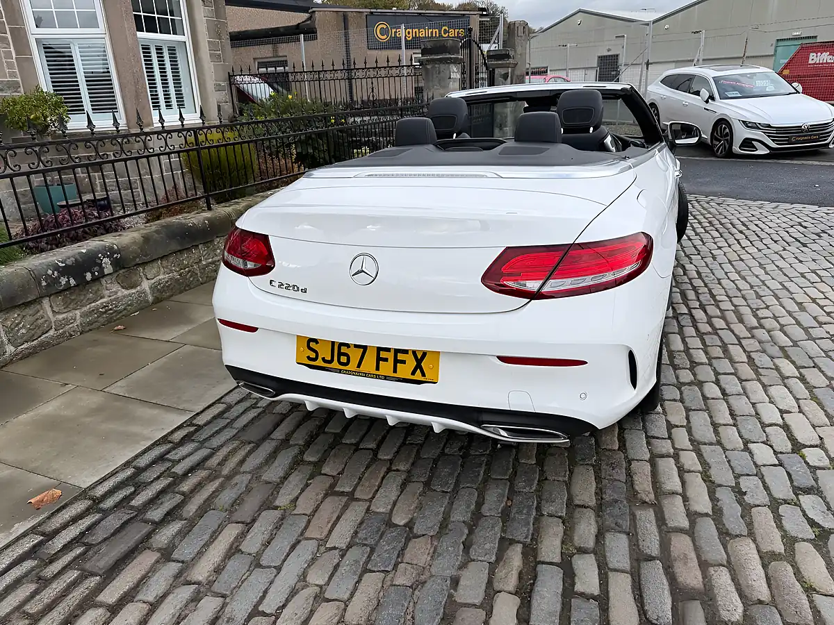 Used 2017 Mercedes-Benz C Class AMG Line Cabriolet Polar White - Interior and Exterior details 13
