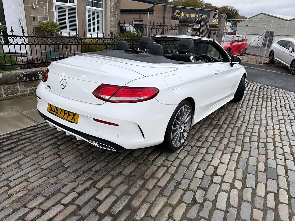 Used 2017 Mercedes-Benz C Class AMG Line Cabriolet Polar White - Interior and Exterior details 14
