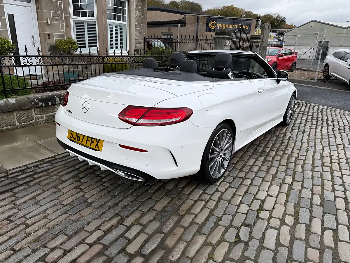 Used 2017 Mercedes-Benz C Class AMG Line Cabriolet Polar White - Interior and Exterior details 15