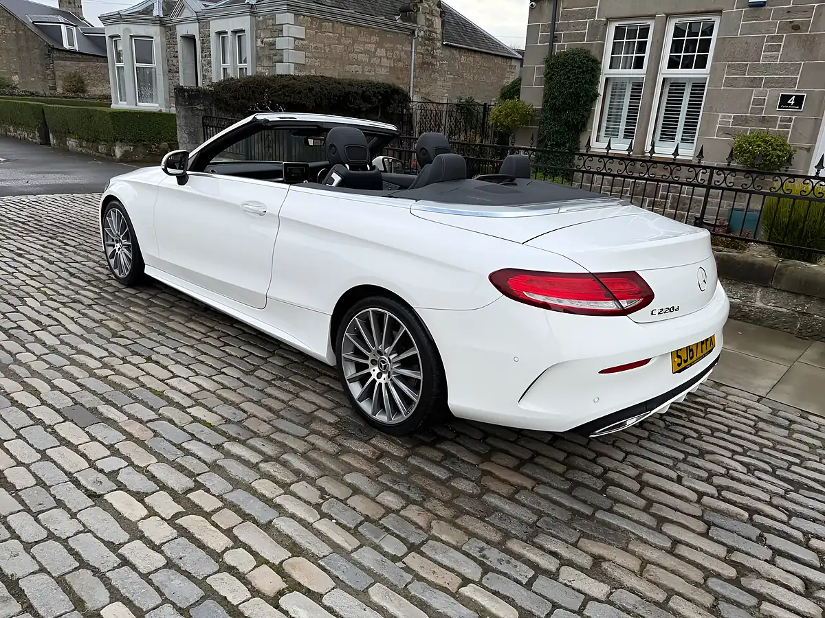 Used 2017 Mercedes-Benz C Class AMG Line Cabriolet Polar White - Interior and Exterior details 16