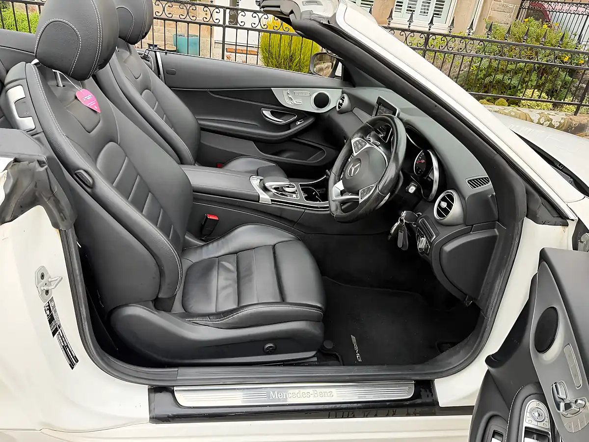 Used 2017 Mercedes-Benz C Class AMG Line Cabriolet Polar White - Interior and Exterior details 2