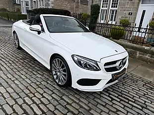 Used 2017 Mercedes-Benz C Class AMG Line Cabriolet Polar White - Interior and Exterior details 9