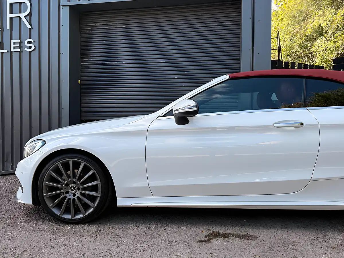 Used 2017 Mercedes-Benz C Class AMG Line Cabriolet White - Interior and Exterior details 10