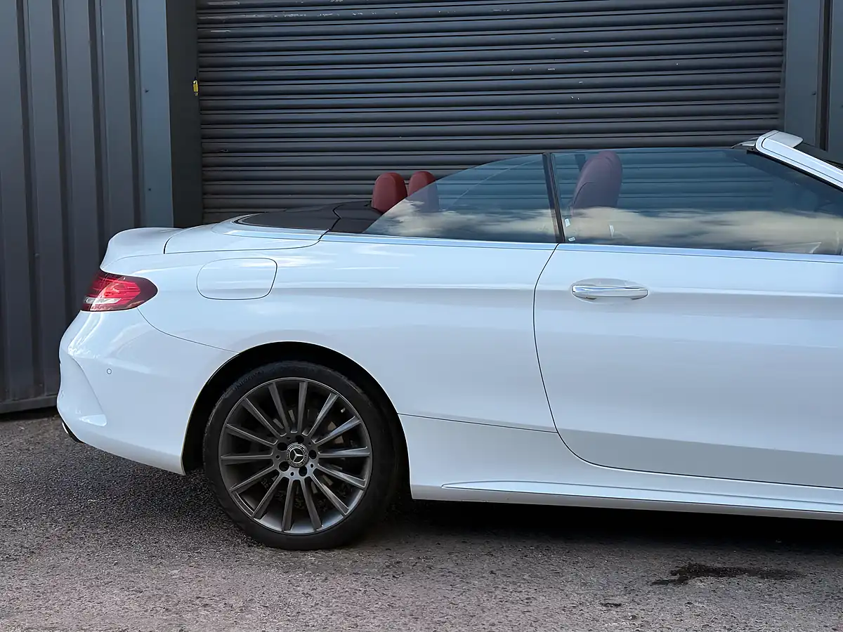 Used 2017 Mercedes-Benz C Class AMG Line Cabriolet White - Interior and Exterior details 11