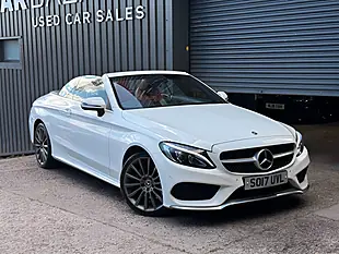 Used 2017 Mercedes-Benz C Class AMG Line Cabriolet White - Interior and Exterior details 12