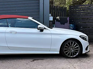 Used 2017 Mercedes-Benz C Class AMG Line Cabriolet White - Interior and Exterior details 13