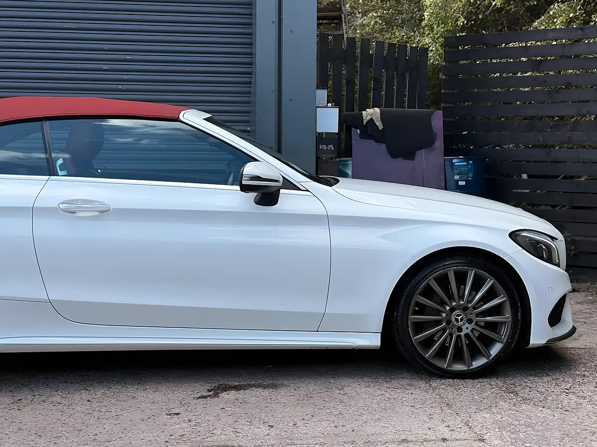 Used 2017 Mercedes-Benz C Class AMG Line Cabriolet White - Interior and Exterior details 13