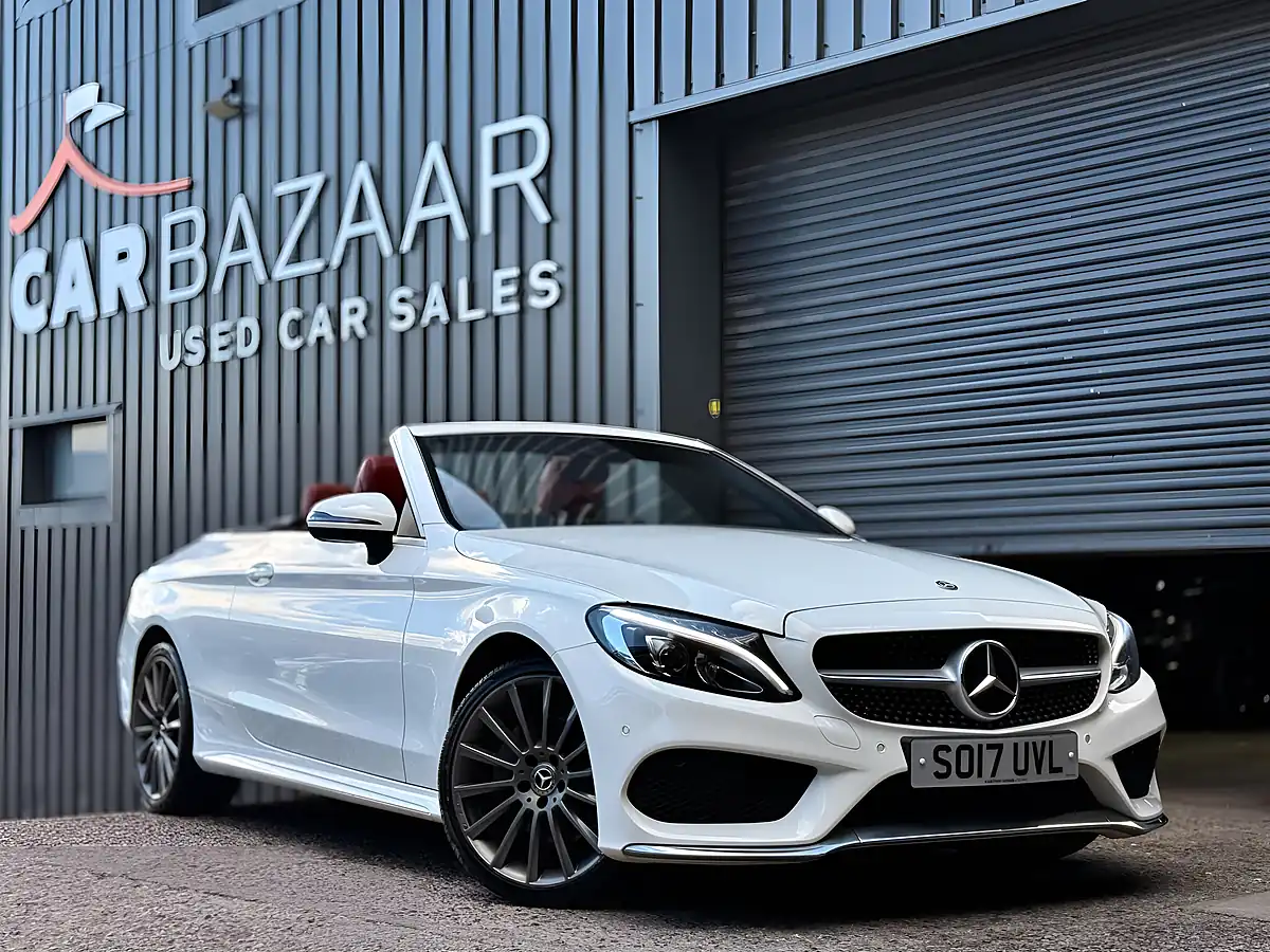 Used 2017 Mercedes-Benz C Class AMG Line Cabriolet White - Interior and Exterior details 2