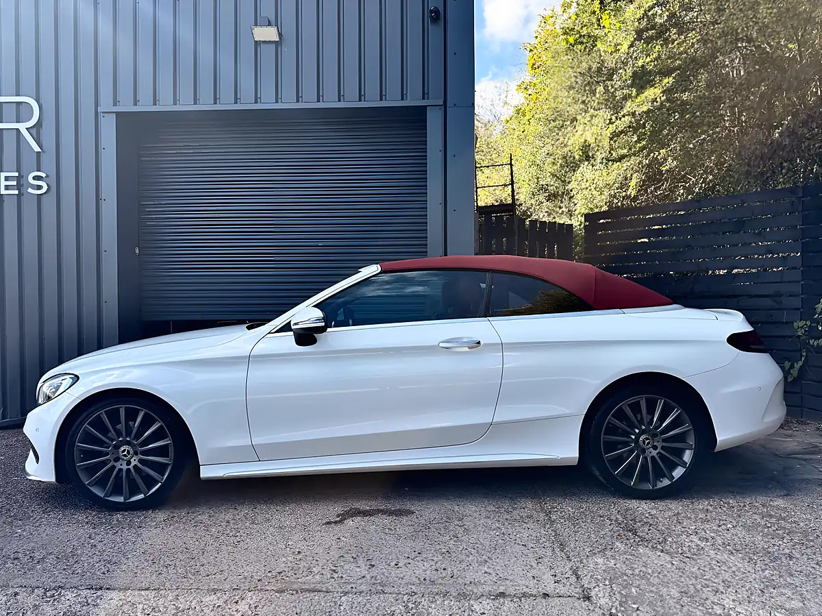 Used 2017 Mercedes-Benz C Class AMG Line Cabriolet White - Interior and Exterior details 5