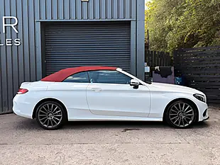 Used 2017 Mercedes-Benz C Class AMG Line Cabriolet White - Interior and Exterior details 6