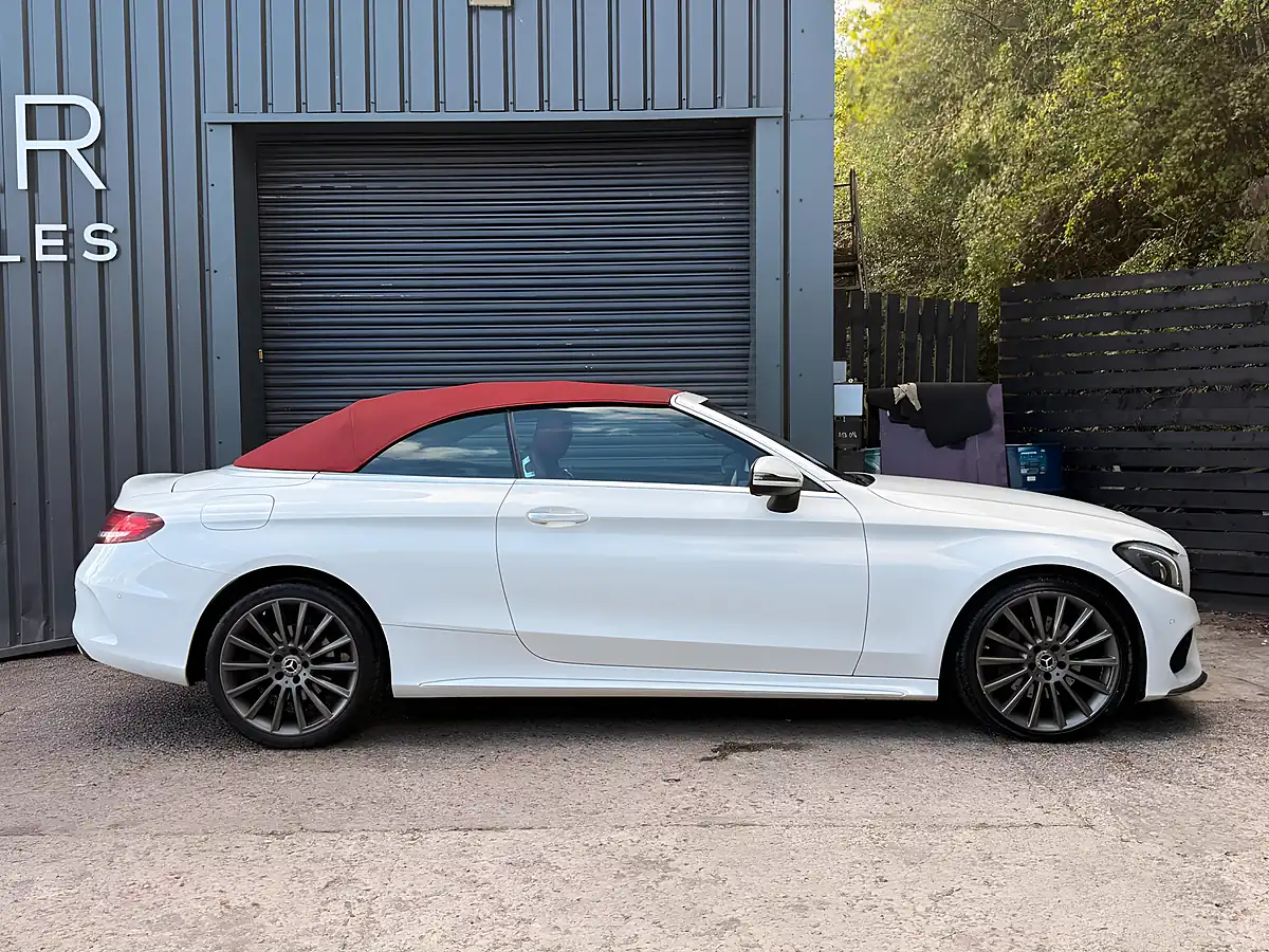 Used 2017 Mercedes-Benz C Class AMG Line Cabriolet White - Interior and Exterior details 6
