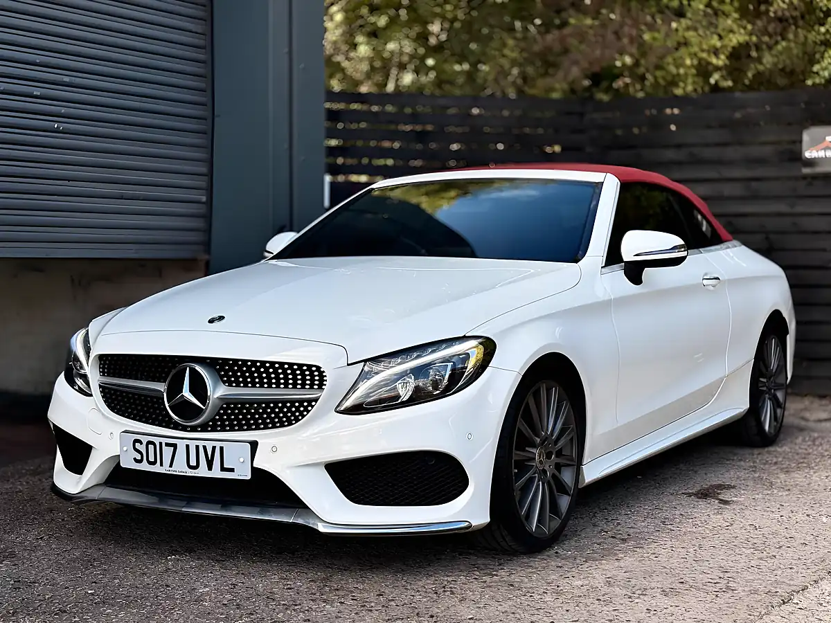 Used 2017 Mercedes-Benz C Class AMG Line Cabriolet White - Interior and Exterior details 7