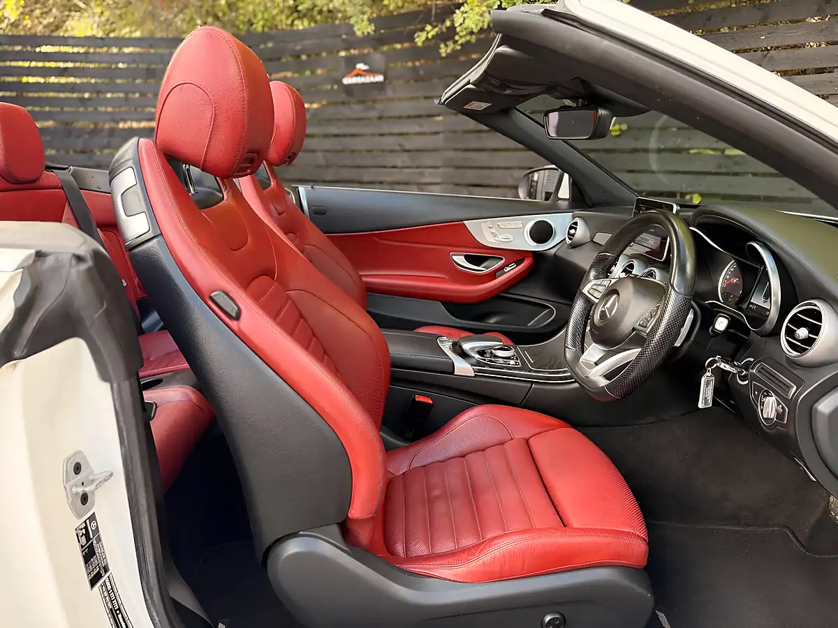 Used 2017 Mercedes-Benz C Class AMG Line Cabriolet White - Interior and Exterior details 8