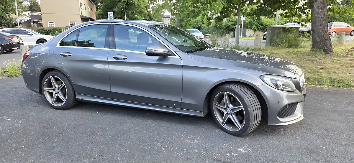 Used 2017 Mercedes-Benz C Class AMG Line Grey - Front View