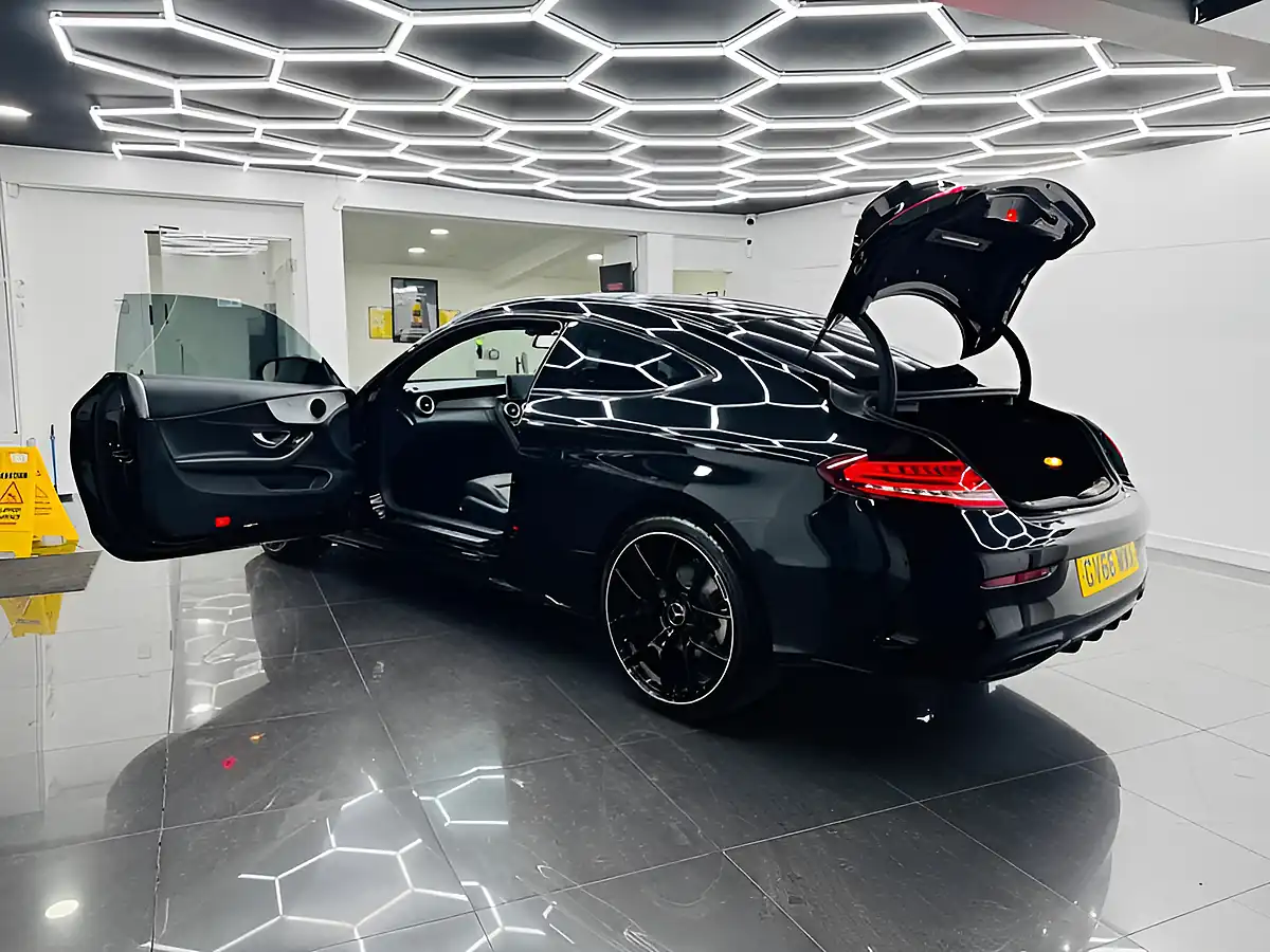 Used 2017 Mercedes-Benz C Class AMG Line Obsidian Black - Interior and Exterior details 4