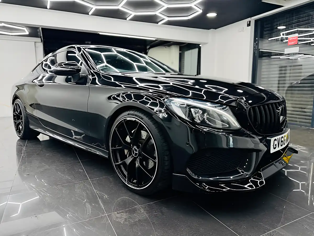 Used 2017 Mercedes-Benz C Class AMG Line Obsidian Black - Interior and Exterior details 6