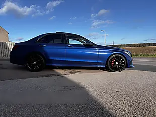 Used 2017 Mercedes-Benz C Class AMG Line Premium Blue - Interior and Exterior details 11