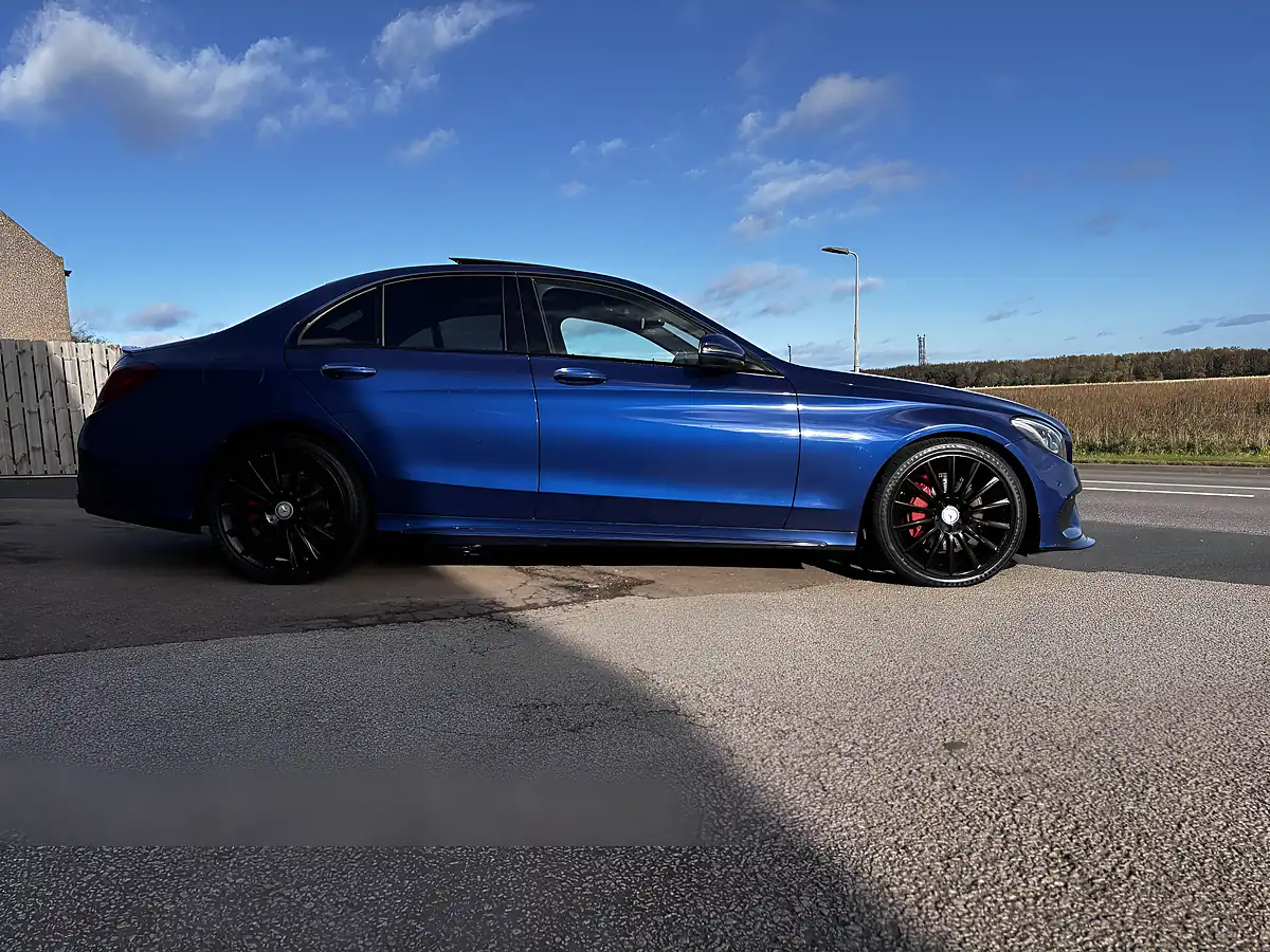 Used 2017 Mercedes-Benz C Class AMG Line Premium Blue - Interior and Exterior details 11