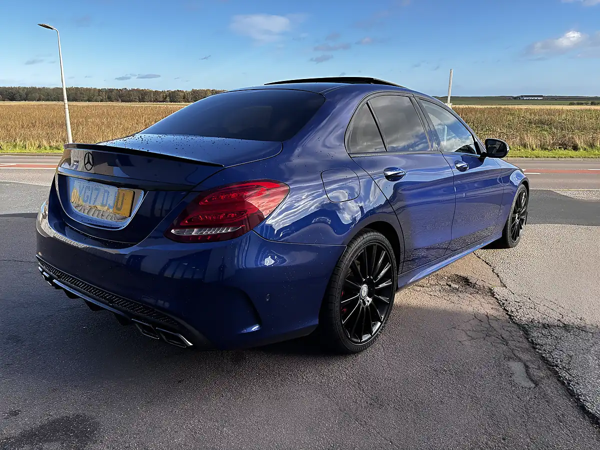 Used 2017 Mercedes-Benz C Class AMG Line Premium Blue - Interior and Exterior details 2