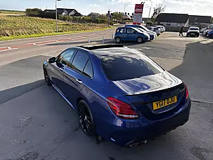 Used 2017 Mercedes-Benz C Class AMG Line Premium Blue - Interior and Exterior details 4