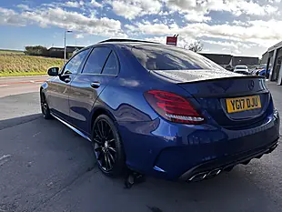 Used 2017 Mercedes-Benz C Class AMG Line Premium Blue - Interior and Exterior details 5