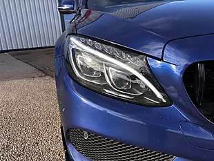 Used 2017 Mercedes-Benz C Class AMG Line Premium Blue - Interior and Exterior details 7