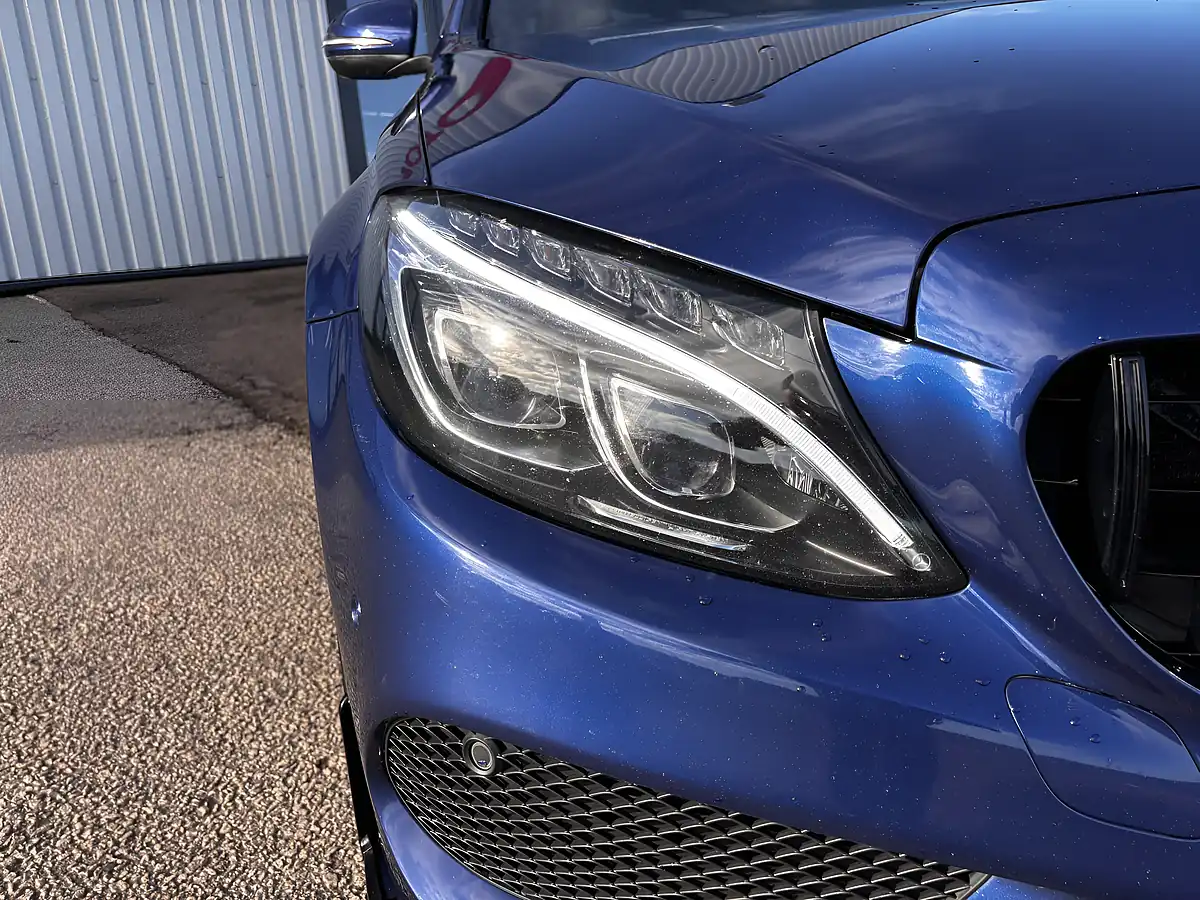 Used 2017 Mercedes-Benz C Class AMG Line Premium Blue - Interior and Exterior details 7