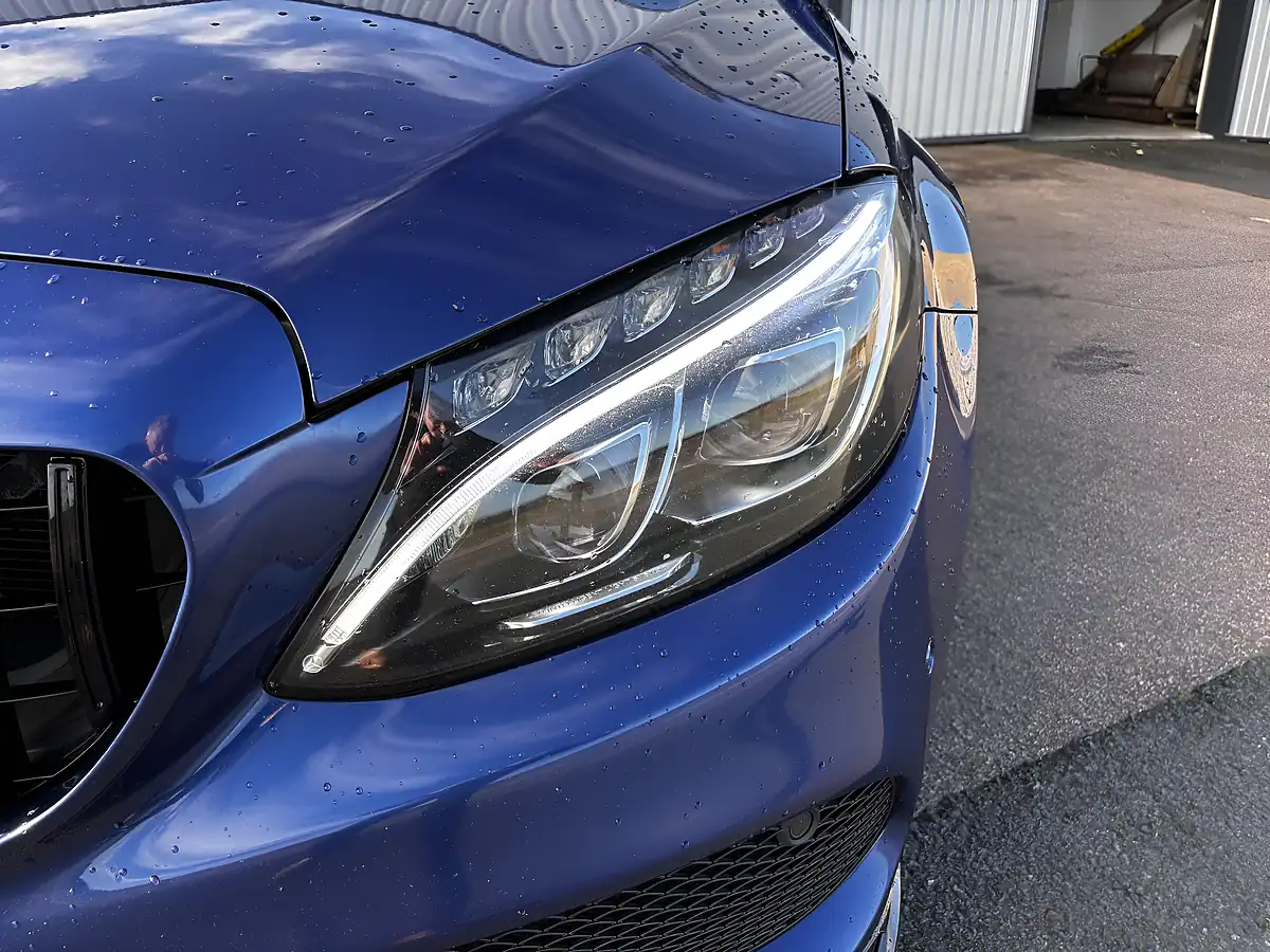 Used 2017 Mercedes-Benz C Class AMG Line Premium Blue - Interior and Exterior details 8