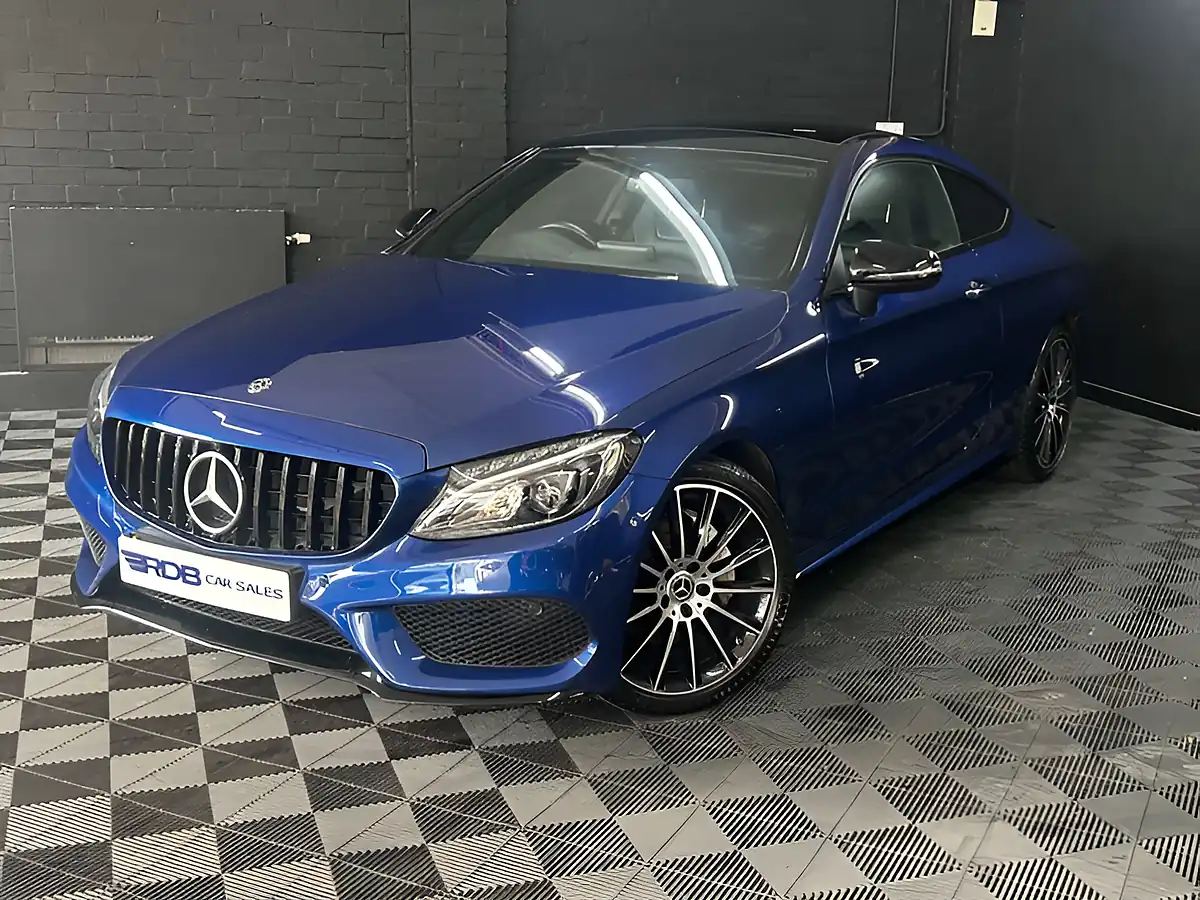 Used 2017 Mercedes-Benz C Class AMG Line Premium Blue - Front View