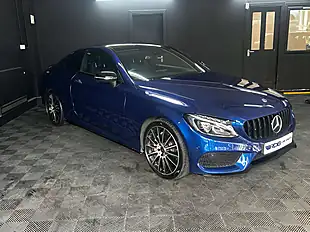 Used 2017 Mercedes-Benz C Class AMG Line Premium Blue - Interior and Exterior details 11
