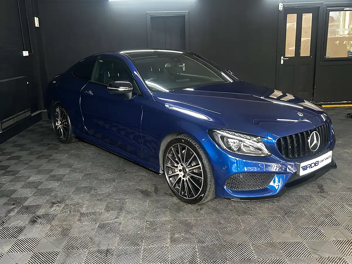 Used 2017 Mercedes-Benz C Class AMG Line Premium Blue - Interior and Exterior details 11