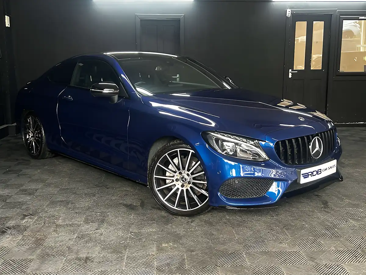 Used 2017 Mercedes-Benz C Class AMG Line Premium Blue - Interior and Exterior details 12