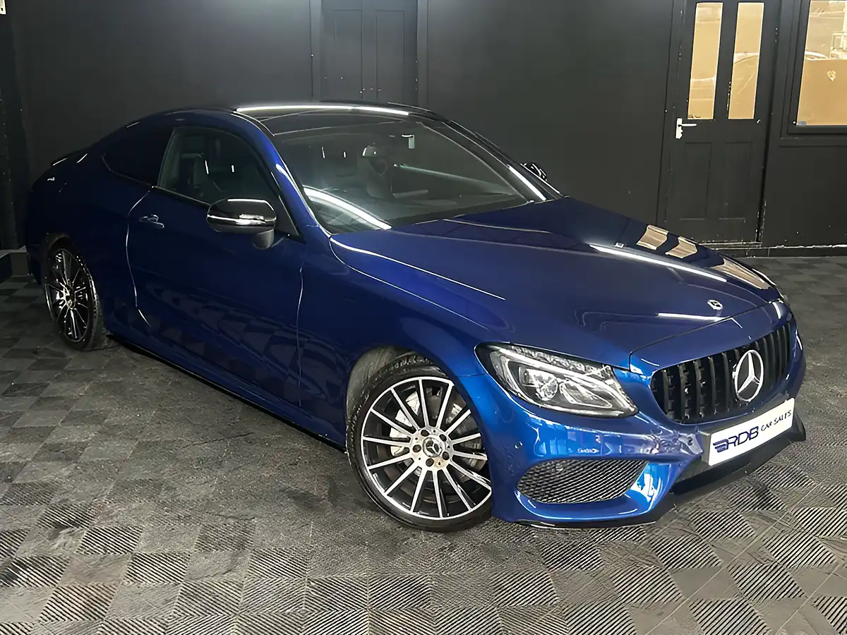 Used 2017 Mercedes-Benz C Class AMG Line Premium Blue - Interior and Exterior details 13