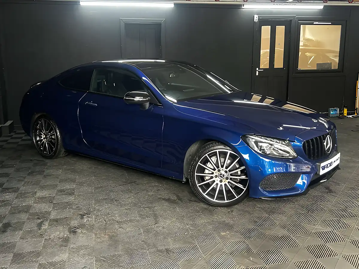 Used 2017 Mercedes-Benz C Class AMG Line Premium Blue - Interior and Exterior details 14