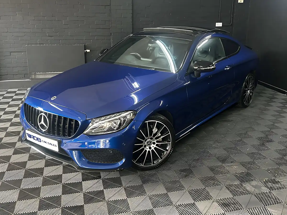 Used 2017 Mercedes-Benz C Class AMG Line Premium Blue - Interior and Exterior details 3