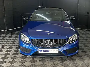 Used 2017 Mercedes-Benz C Class AMG Line Premium Blue - Interior and Exterior details 8